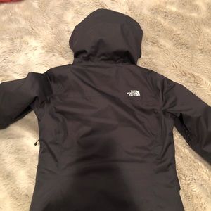 Pristine Black North Facce Coat with Down Removable Liner - size S/P